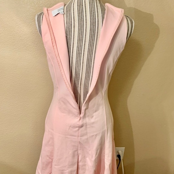 New TEXTILE Elizabeth and James Skater Dress Large Pale Pink Sleeveless Flare - Picture 9 of 16